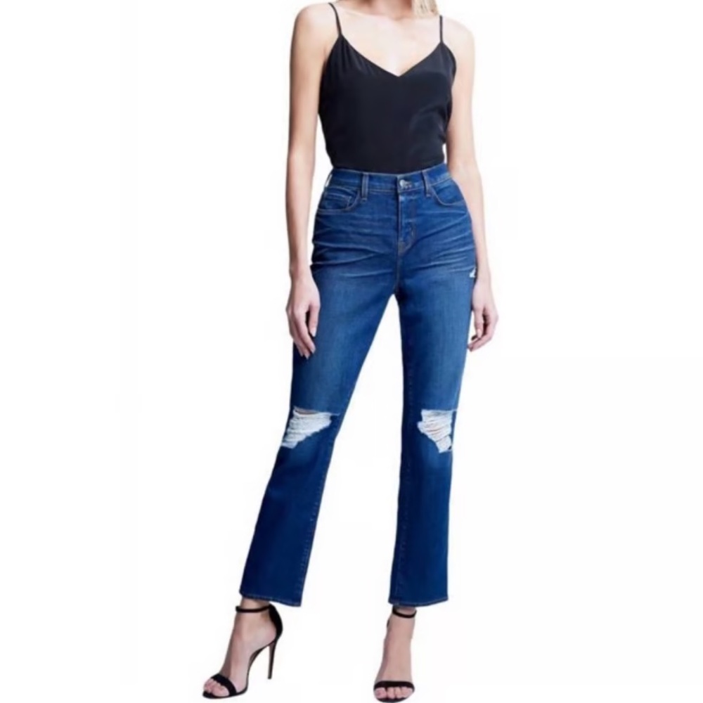 Womens L’AGENCE Shane Mid Rise Slouchy Straight Cypress Jeans, Size 25